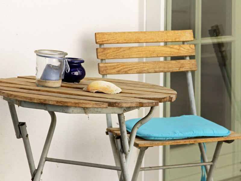 Homestaging aussenbereich Gartenstuhl